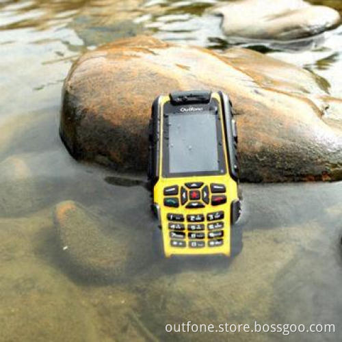Rugged waterproof/dust-proof GSM mobile phone, IP67 protection